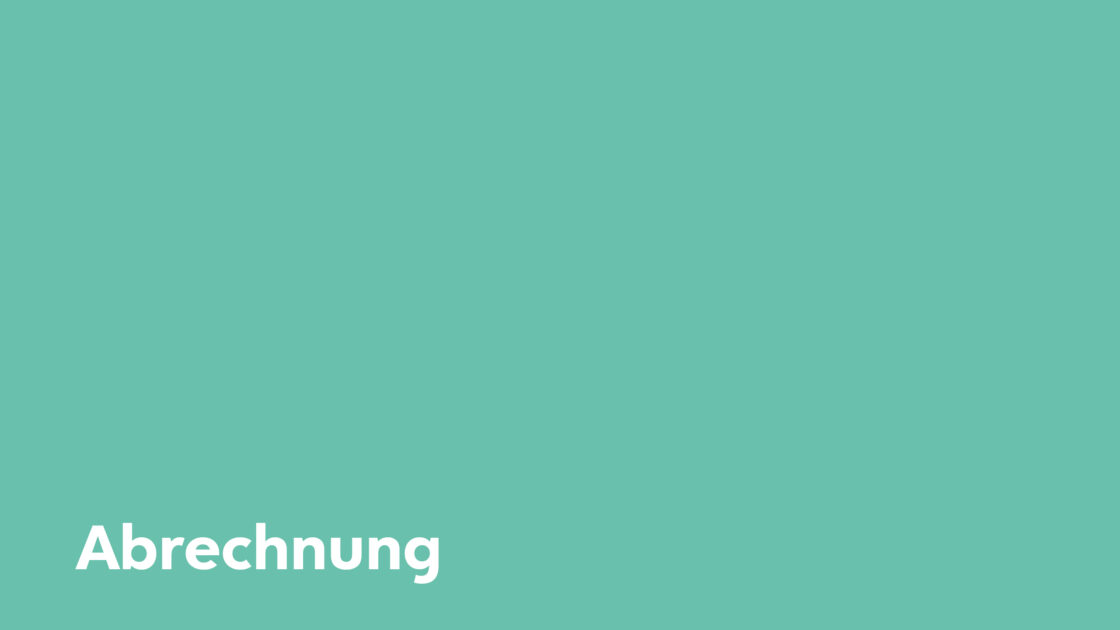 Abrechnung
